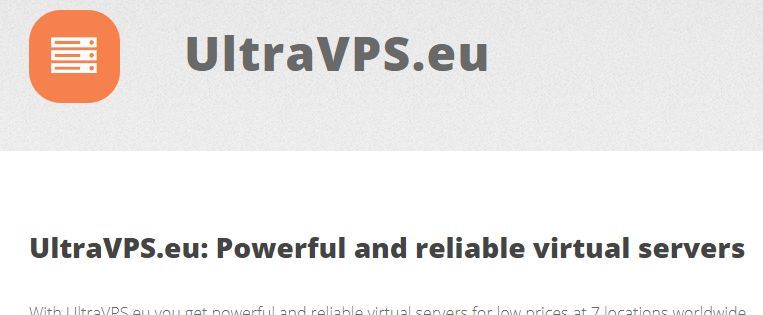 [BF 2020] UltraVPS.eu khuyến mãi hấp dẫn nhân Black Friday 2020