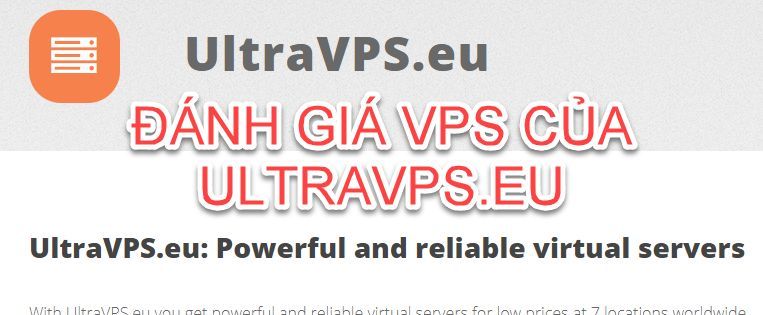 Đánh giá VPS mua của UltraVPS.eu lúc BF2020: Quá ngon mà giá rẻ