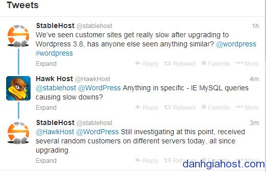 Wordpress 3.8 gây chậm site?