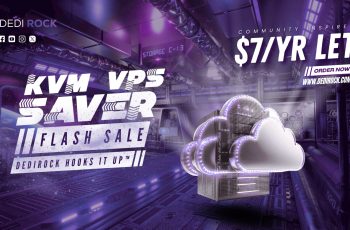 DediRock khuyến mãi VPS KVM giá không tưởng: chỉ $7/năm!