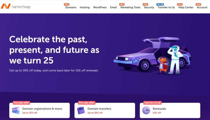 Namecheap 25 years anniversary