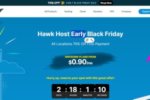 [Early BLACK FRIDAY 2025] HawkHost tung ưu đãi 70% (Lần thanh toán đầu) cho Hosting NVMe!